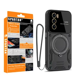 کاور اسپارتان مدل Hybrid Strap مناسب برای گوشی موبایل ریلمی C75 به همراه بند آویز