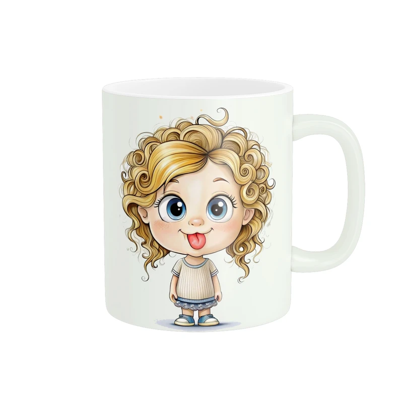 ماگ پاد آفرین طرح دخترک کد 1515