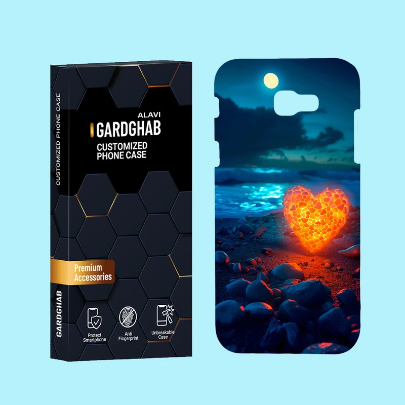 کاور گارد قاب علوی مدل عاشقانه مناسب برای گوشی موبایل سامسونگ Galaxy A7 2017 / A720