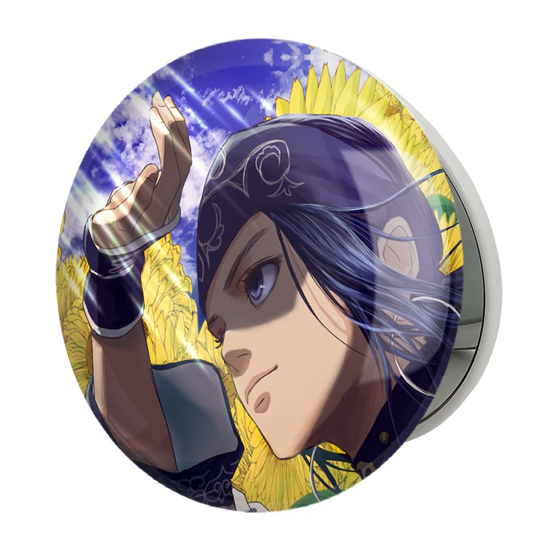 آینه جیبی خندالو طرح اسیرپا انیمه کامویی طلایی Golden Kamuy مدل تاشو کد 23726 