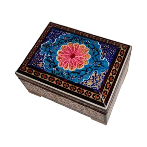 جعبه جواهرات خاتم کاری مدل تذهیب