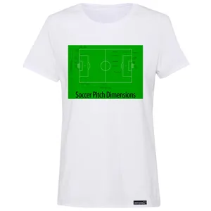 تی شرت آستین کوتاه زنانه 27 مدل MH949 Soccer Pitch Dimensions