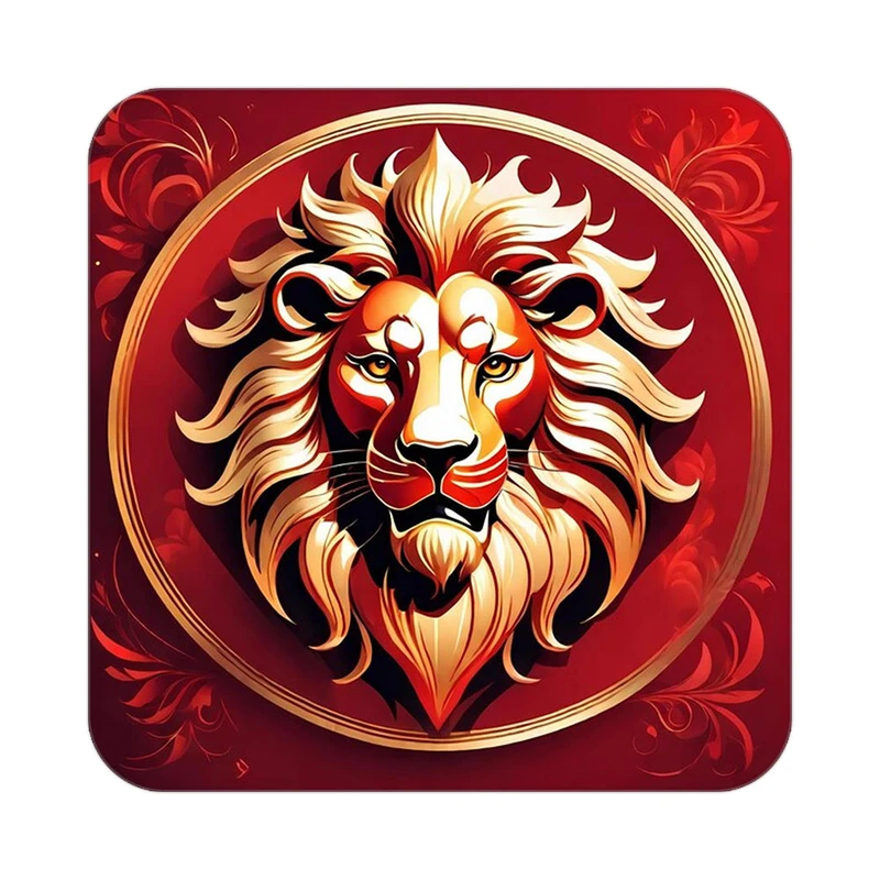 زیر لیوانی کاکتی طرح شیر مدل mp24372