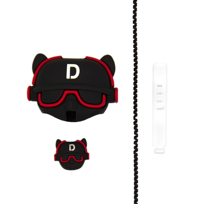 محافظ کابل مدل بولداگ به همراه محافظ شارژ دیواری 25وات مجموعه 4 عددی