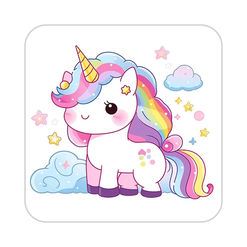 زیر لیوانی کاکتی طرح اسب تک شاخ و یونیکورن مدل mp29953