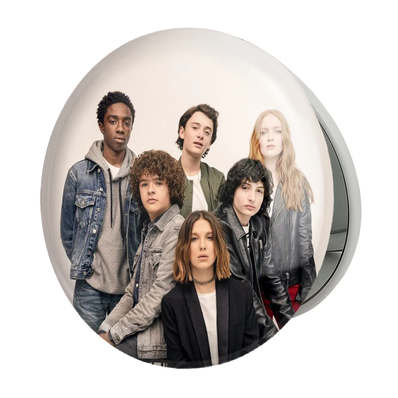 آینه جیبی خندالو طرح استرینجر تینگز  Stranger Things مدل تاشو کد 10843 