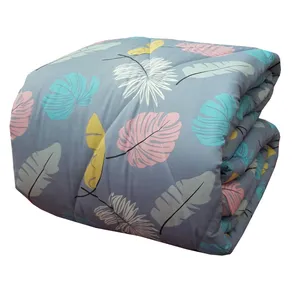 لحاف سندس مدل برگ کد F103 دو نفره سایز 220x190 سانتی متر