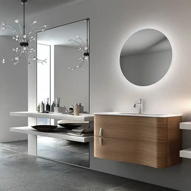 آینه سرویس بهداشتی مدل دایره بک لایت کد wc70