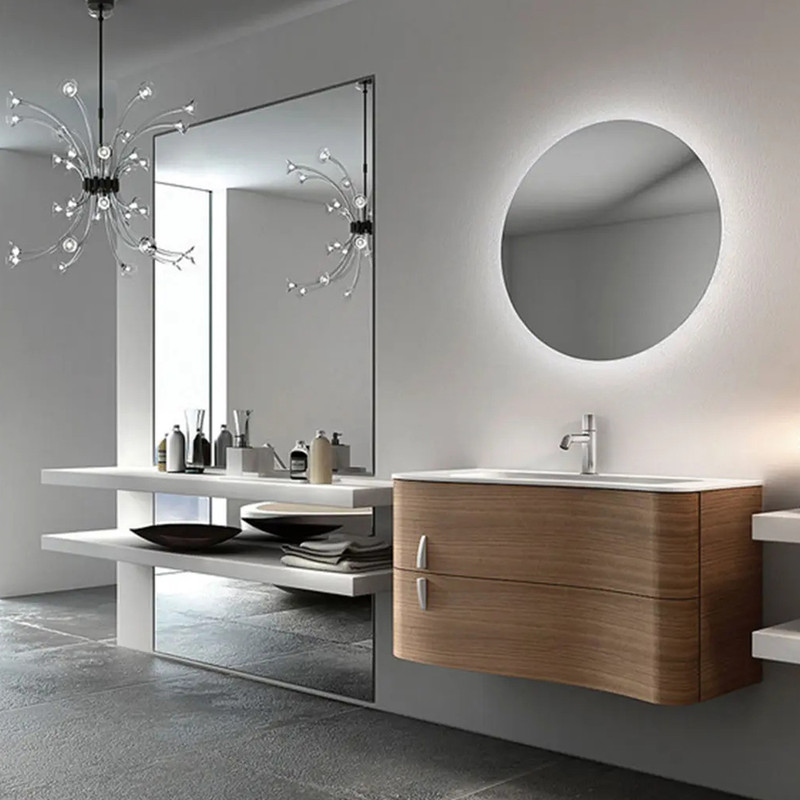 آینه سرویس بهداشتی مدل دایره بک لایت کد wc70