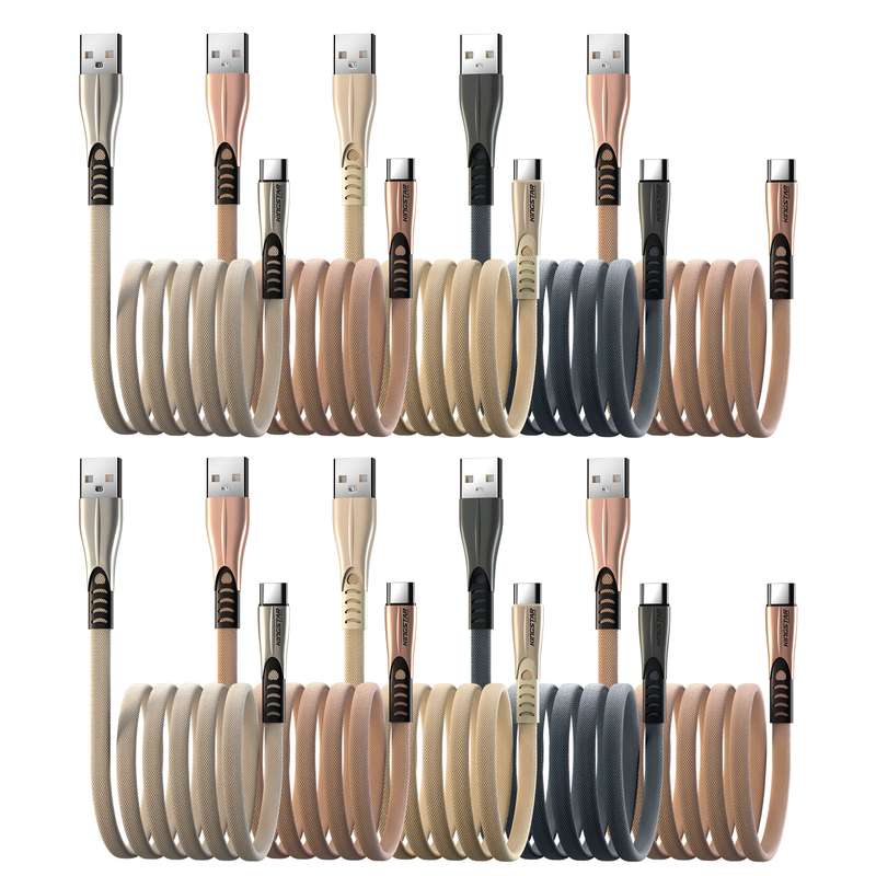 کابل تبدیل USB به USB-C کینگ استار مدل K130C طول 1.2 متر بسته 10 عددی
