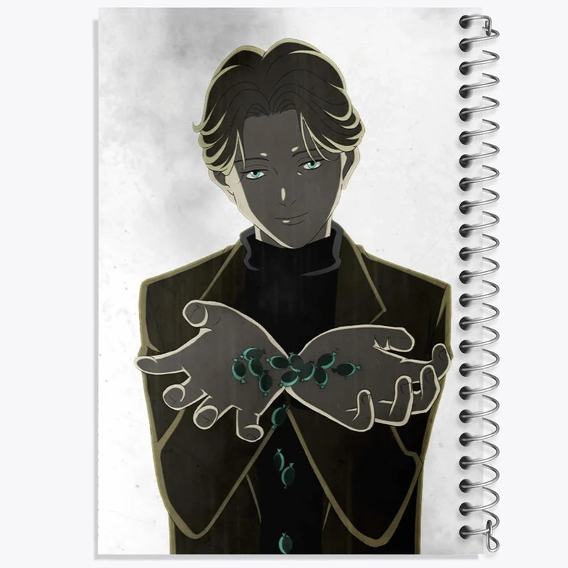 دفتر ژورنال نویسی 50 برگ خندالو مدل نقطه ای طرح یوهان لیبرت انیمه مانستر Monster کد 17124