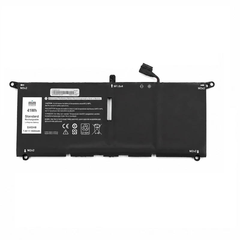 باتری لپ‌تاپ 4 سلولی دابل ام مدل DXGH8 مناسب برای لپ‌تاپ Dell XPS 13 7390		