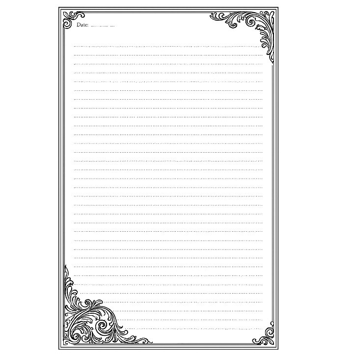 کاغذ چاپی A4 مدل خط دار طرح موج بسته 100 عددی