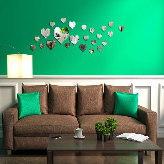 آینه طرح قلب 