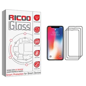 ricoo +HD Screen Protector For Apple iPhone X Pack Of 3