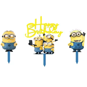 تاپر کیک طرح مینیون ها مجموعه 3 عددی