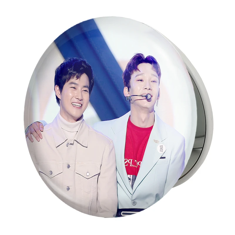 آینه جیبی خندالو طرح گروه اکسو EXO مدل تاشو کد 13584 