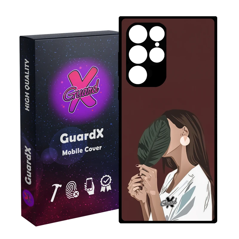 کاور گارد ایکس طرح دختر مدل Glass10476 مناسب برای گوشی موبایل سامسونگ Galaxy S23 Ultra