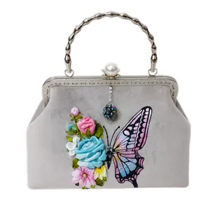 کیف مجلسی زنانه طرح پروانه