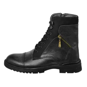 نیم بوت مردانه مدل چرم طبیعی بلنزا استراکچر BK.1836