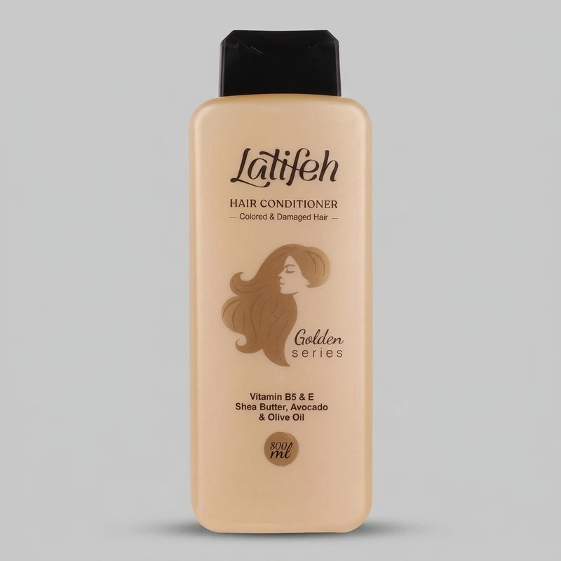 نرم‌کننده مو لطیفه مدل Golden Series حجم 800 میلی‌لیتر