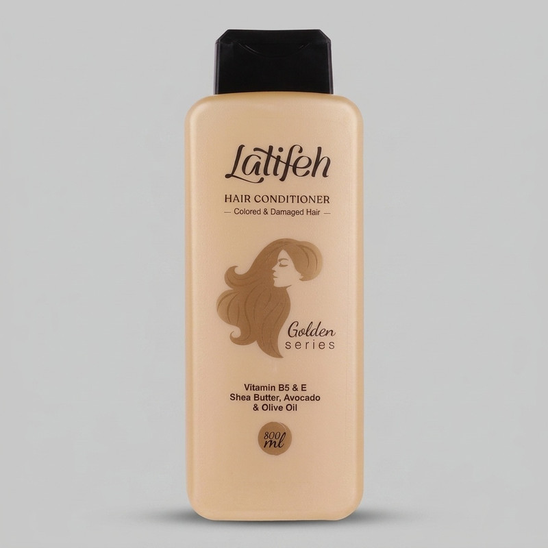 نرم‌کننده مو لطیفه مدل Golden Series حجم 800 میلی‌لیتر