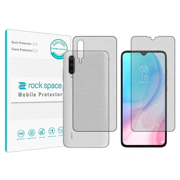 محافظ صفحه نمایش مات راک اسپیس مدل HyMTT مناسب برای گوشی موبایل شیائومی Mi 9 Lite به همراه محافظ پشت گوشی