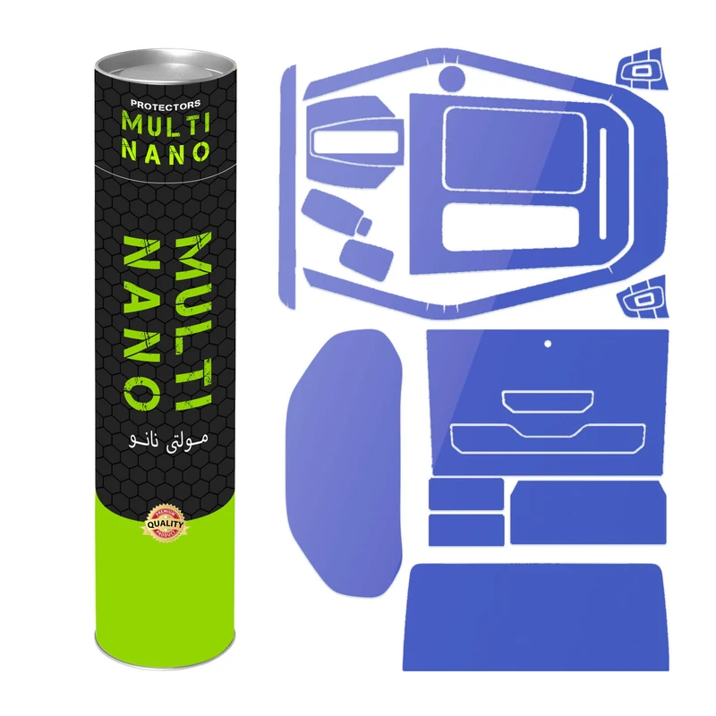 برچسب محافظ مانیتور و کنسول خودرو مولتی نانو مدل X-F1T مناسب تیگو ۷ پرو مجموعه 14 عددی