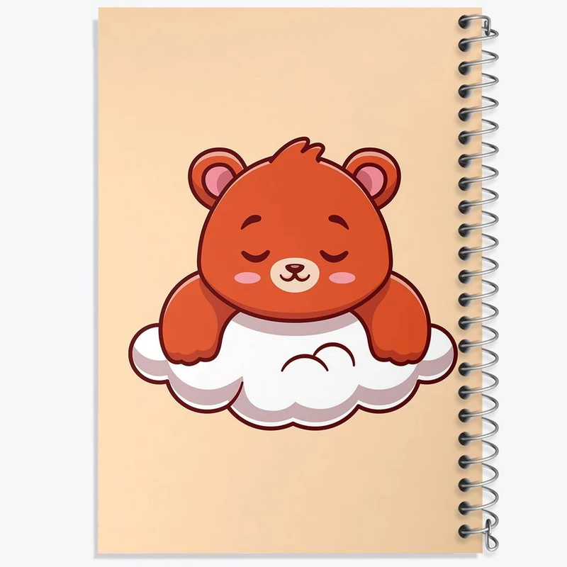 دفتر مشق 100 برگ خندالو طرح خرس کد 26199