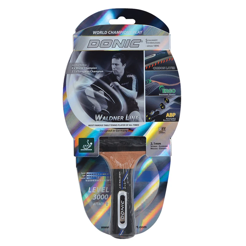 عکس شماره 7 : راکت پینگ پنگ دونیک مدل waldner line level 3000