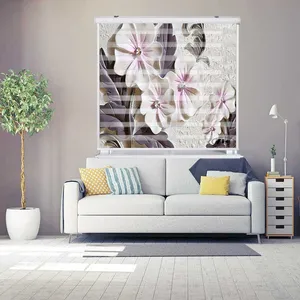 پرده زبرا زیو کد 3D1446 سایز 150x150 سانتی متر
