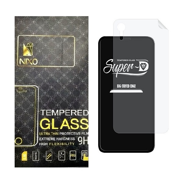 محافظ صفحه نمایش نیکسو مدل 2SN- مناسب برای گوشی موبایل اپل iPhone XR به همراه محافظ پشت گوشی