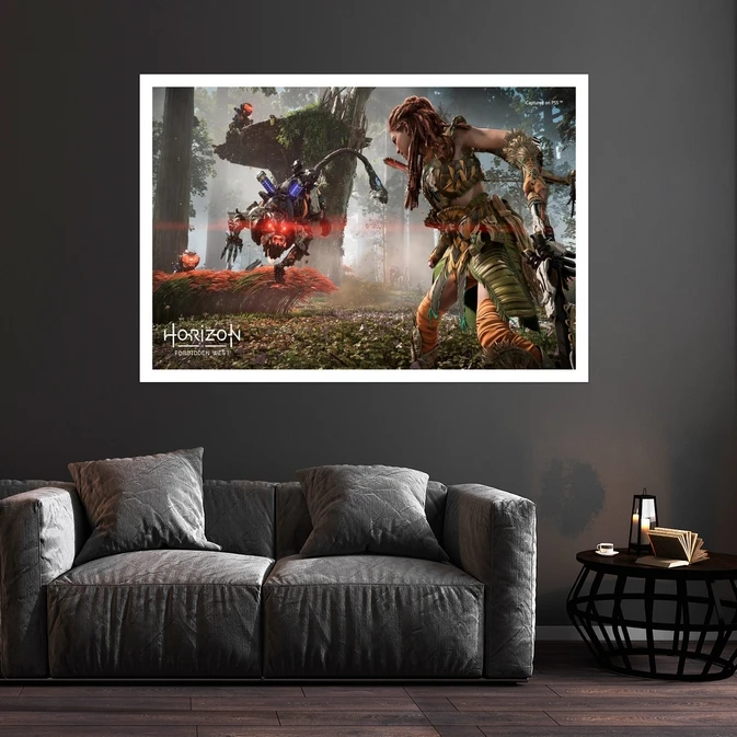 تابلو بکلیت طرح انیمیشین Horizon Forbidden West مدل قاب شاسی W-s8807