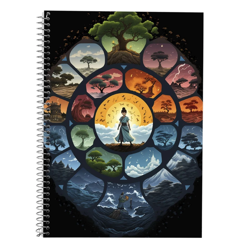 دفتر زبان 50 برگ مدوپد مدل دوخط طرح Naroto کد DF11343