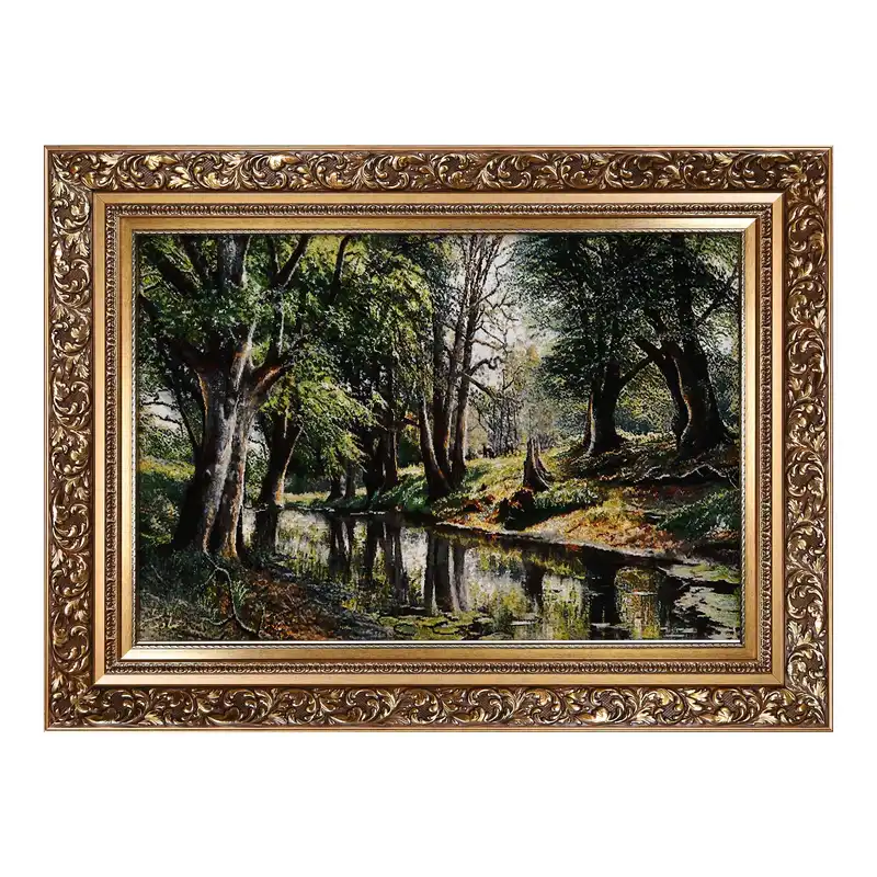 تابلو فرش دستباف مدل مرداب cj020