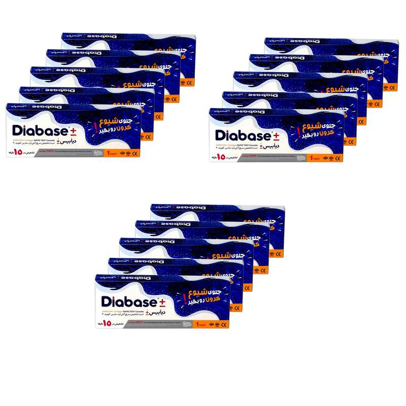 تست سریع کرونا دیابیس مدل 15min بسته 15 عددی