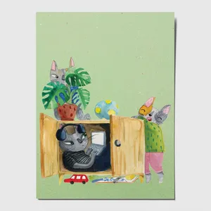 کارت پستال طرح کار در منزل کد STG57