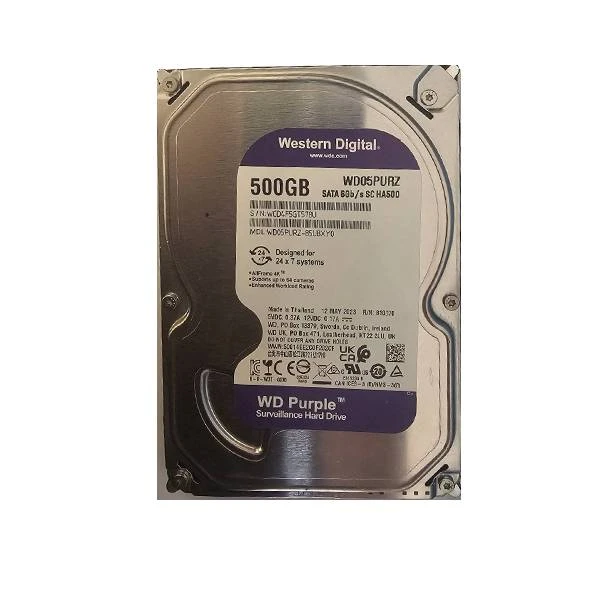 هارد دیسک اینترنال وسترن دیجیتال ساتا مدل WD05PURX ظرفیت 500 گیگابایت