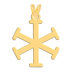 آویز گردنبند طلا 18 عیار زنانه فرشته مدل برف WNL-000552