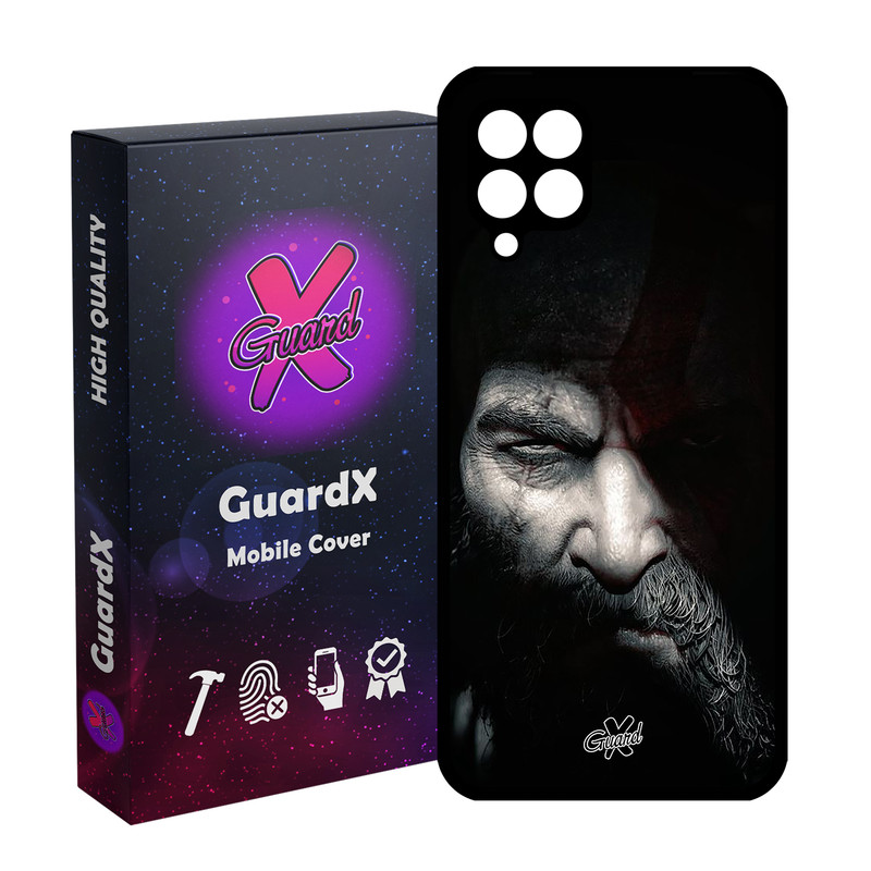 کاور گارد ایکس طرح God of War مدل Glass10418 مناسب برای گوشی موبایل سامسونگ Galaxy A12/M12/F12