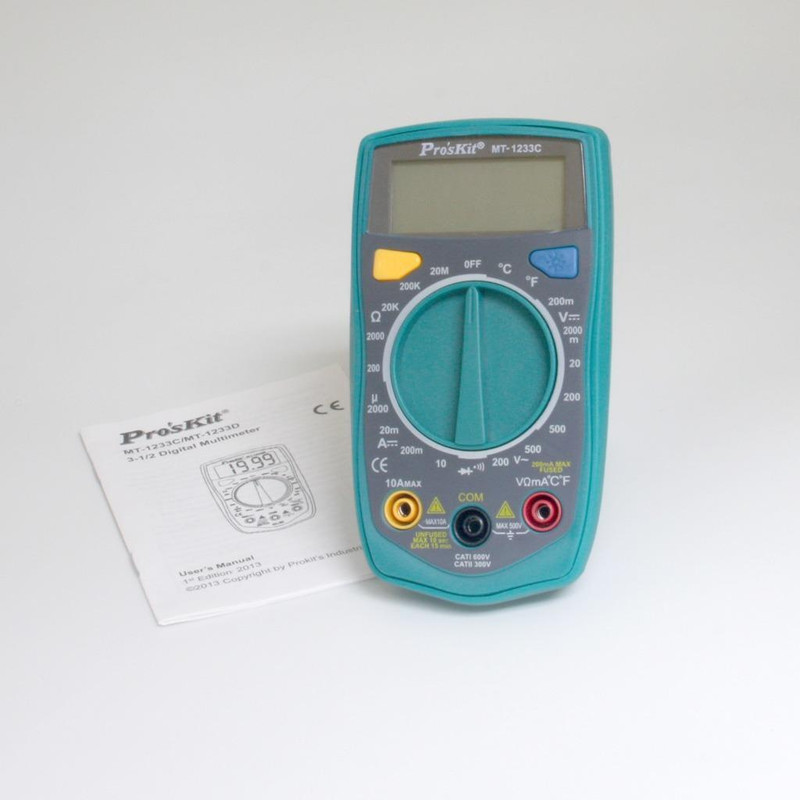 مولتی متر دیجیتال پروسکیت مدل MT-1233C مولتی متر دیجیتال پروسکیت مدل MT-1233C