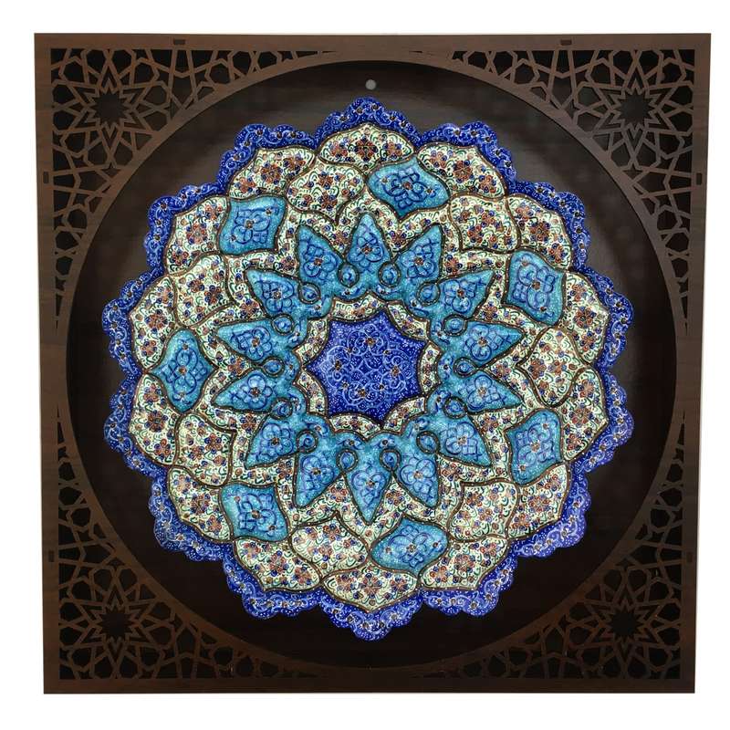 بشقاب میناکاری کد M0007
