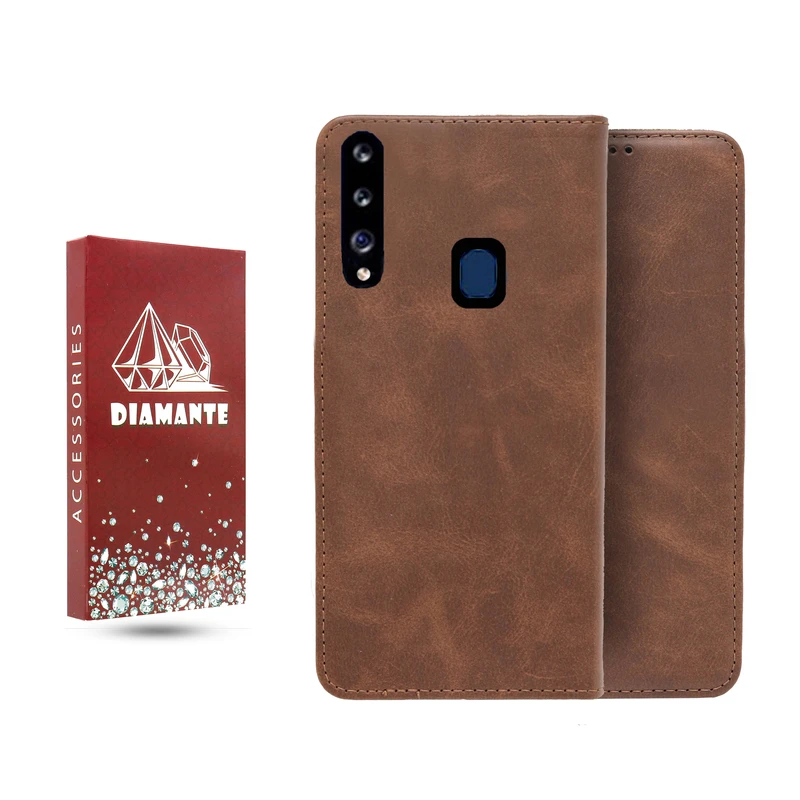 کیف کلاسوری دیامانته مدل قفل مگنتی مناسب برای گوشی موبایل سامسونگ Galaxy A20s