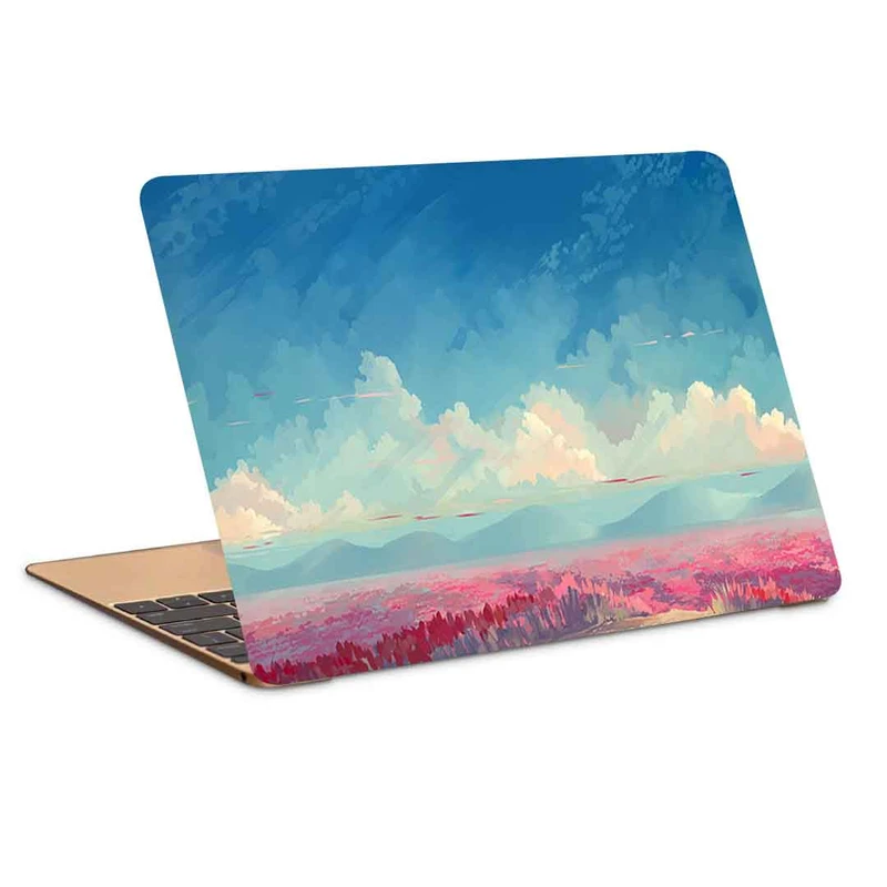 استیکر لپ تاپ طرح field tulips flowers کد P-746 مناسب برای لپ تاپ 15.6 اینچ