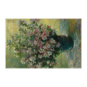 کاغذ کادو ترمه طراحان ایده مدل گلدان گل ها از مونه کد art0193 سایز 57x37 سانتی متر