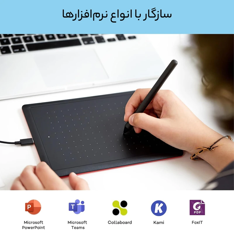 عکس شماره 8 : قلم نوری وکوم مدل one wacom s ctl-472