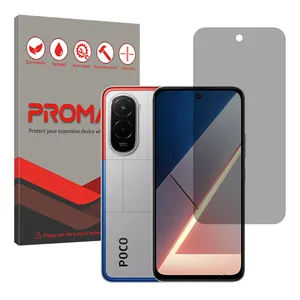 Promate Resistant model privacy screen protector suitable for Xiaomi Poco M7 4G Mobile phone 