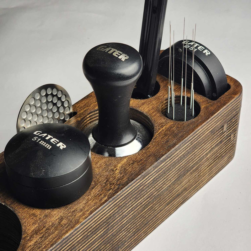 استند نگهدارنده تجهیزات قهوه مدل چوبی کد 58