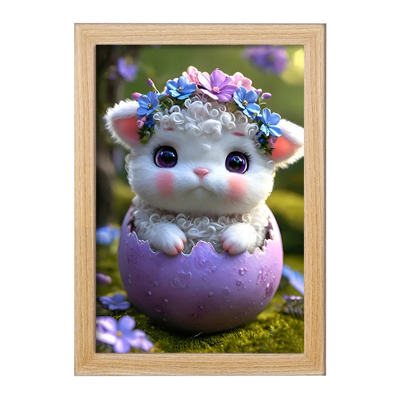 تابلو خندالو مدل گوسفند کیوت کد F8136