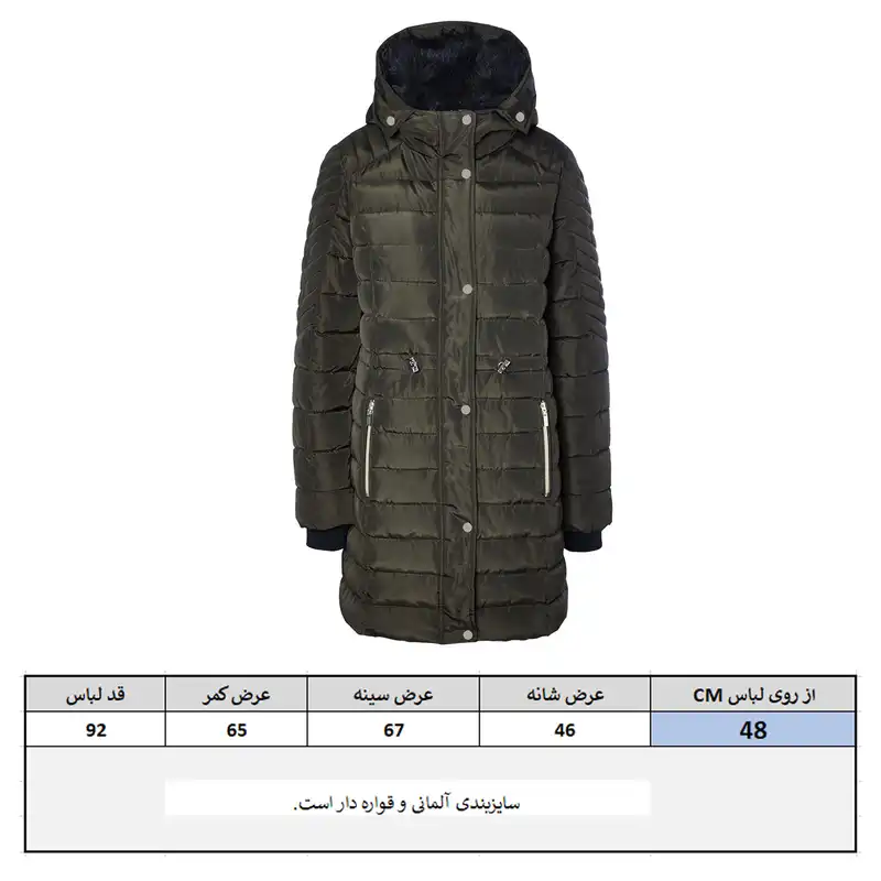 کاپشن زنانه مدل Ch2024OliveG